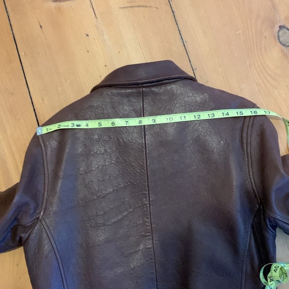 Leather Bomber Style Jacket - Picture 15 of 16